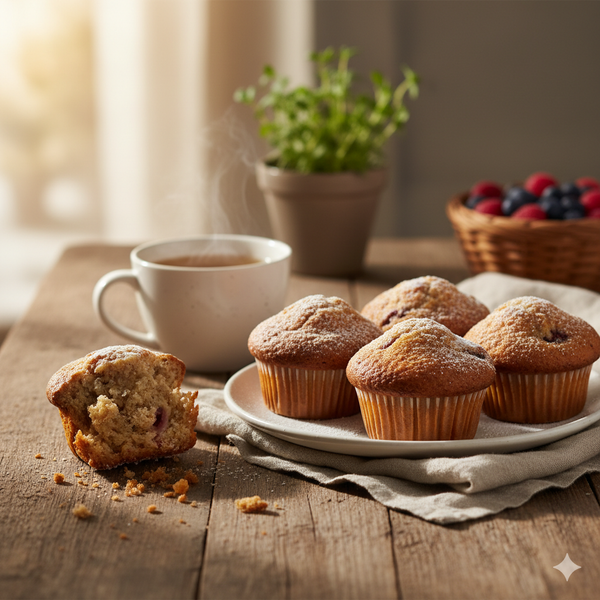 【混ぜて焼くだけ】米粉で簡単！しっとり美味しいグルテンフリーマフィンの作り方